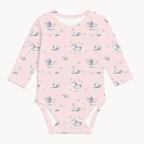 Printed Long-Sleeved Bodyve..