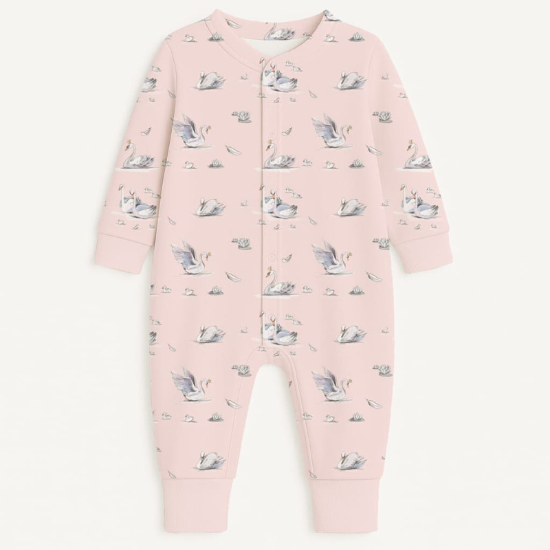 Long sleeve Romper for baby K060 Swan Long sleeve Romper for baby K060 Swan