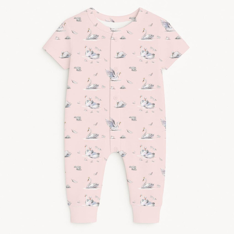 Romper Short sleeve K061 Swan
