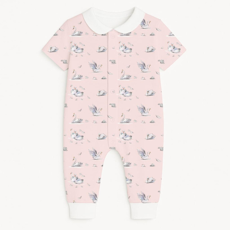 Romper Short sleeve with Collar K061CL Swan