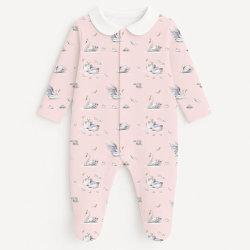 Babygrow with collar 100% p..