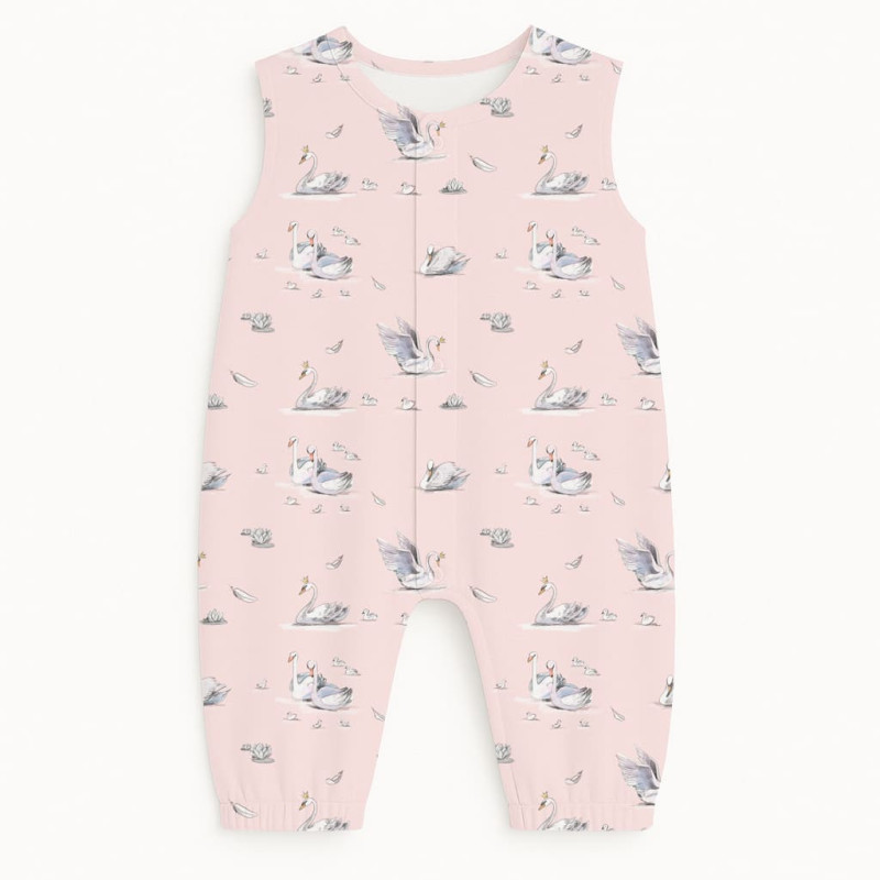 Long Supima Cotton Shortie with Sleeves R009 Swan Long Supima Cotton Shortie with Sleeves R009 Swan