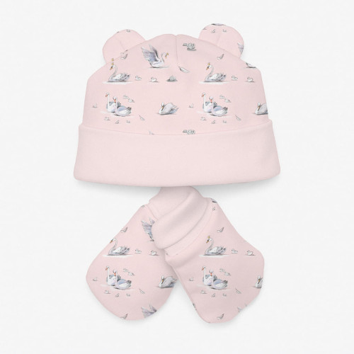 Hat and Mittens Set010 Swan