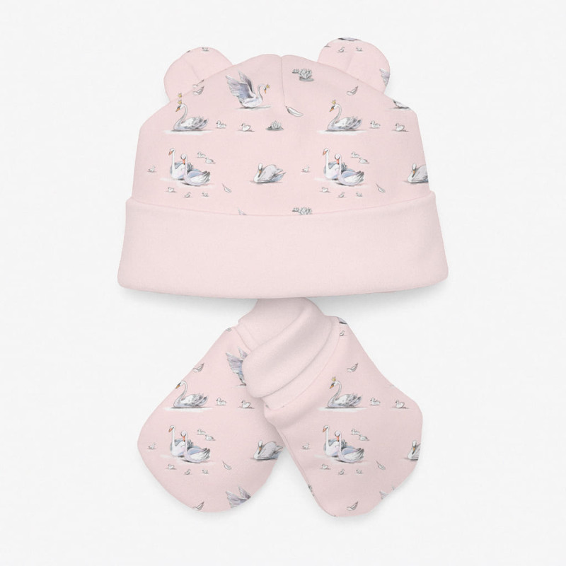 Hat and Mittens Set010 Swan
