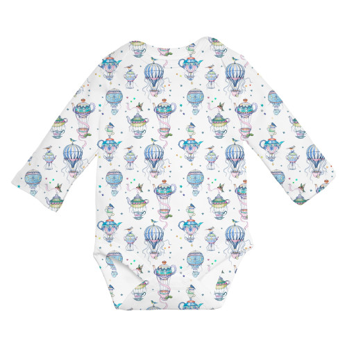 Printed Long-Sleeved Bodyve..