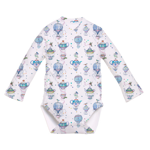 Printed Long-Sleeve Kimono ..