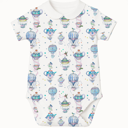 Printed Short-Sleeve Front ..