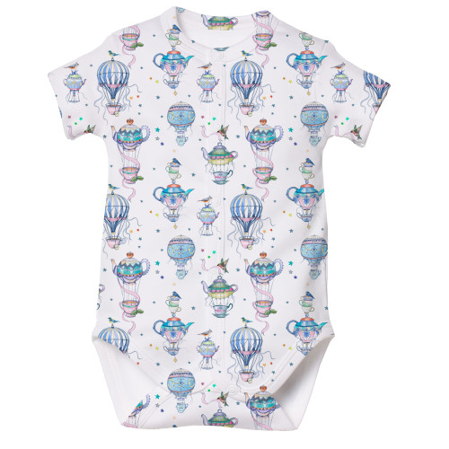 Printed Short-Sleeve Front ..