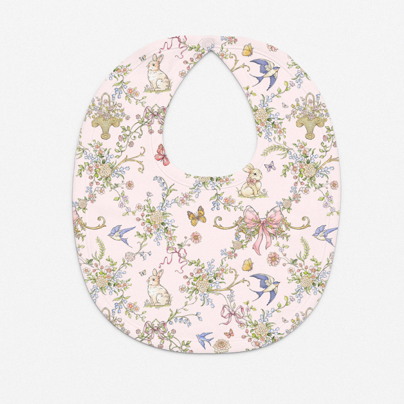 Baby Bib with Picot Trim BIB005 PETAL Baby Bib with Picot Trim BIB005 PETAL
