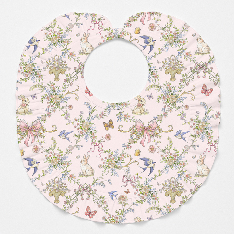 Baby Bib with Ruffles for girl BIB006 PETAL Baby Bib with Ruffles for girl BIB006 PETAL
