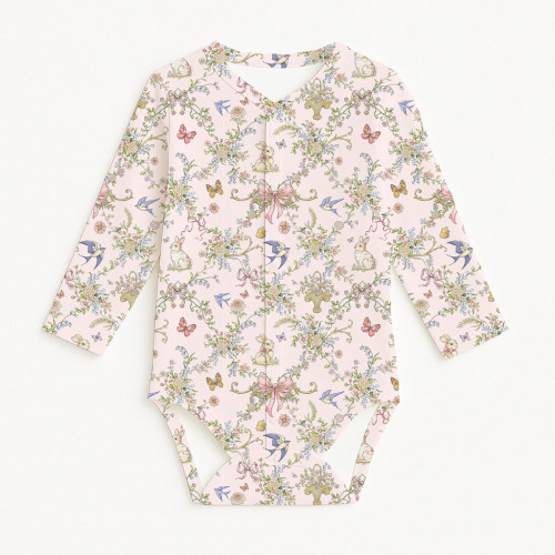 Printed Long-Sleeve Front F..