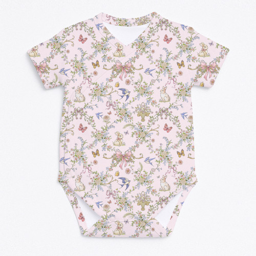 Printed Short-Sleeve Kimono..