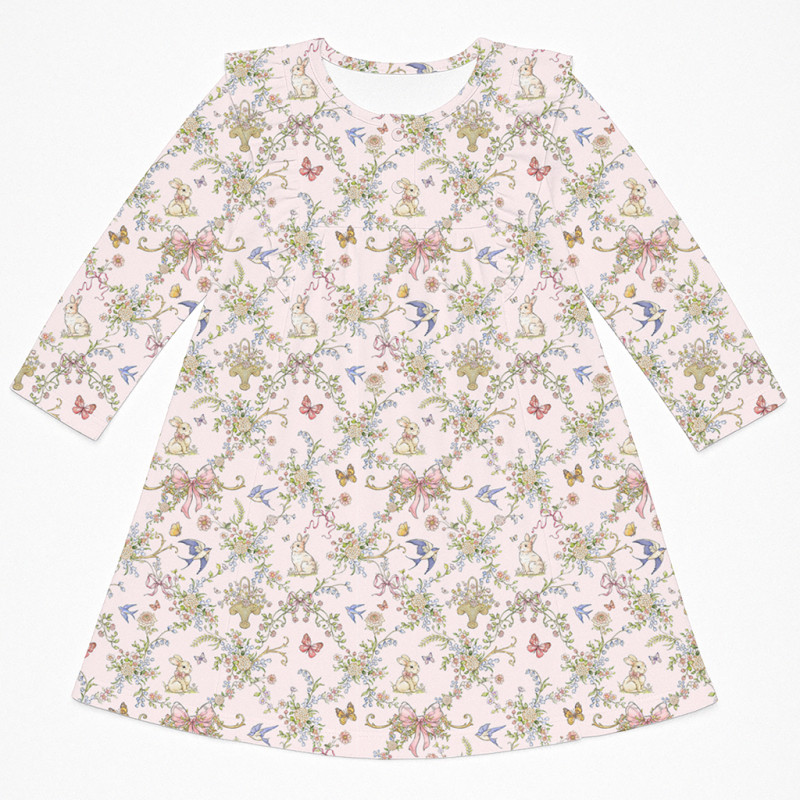 Charming Long-Sleeved Night Dress with Ruffles DR016 PETAL Charming Long-Sleeved Night Dress with Ruffles DR016 PETAL