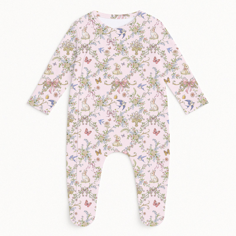 Babygrow for baby with Side Opening K020 PETAL Babygrow for baby with Side Opening K020 PETAL