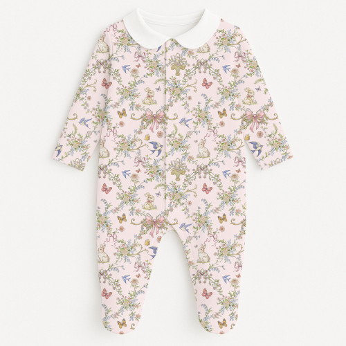 Babygrow with collar 100% p..