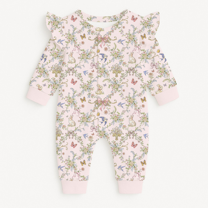 Long sleeve Romper for baby with ruffles K070 PETAL Long sleeve Romper for baby with ruffles K070 PETAL