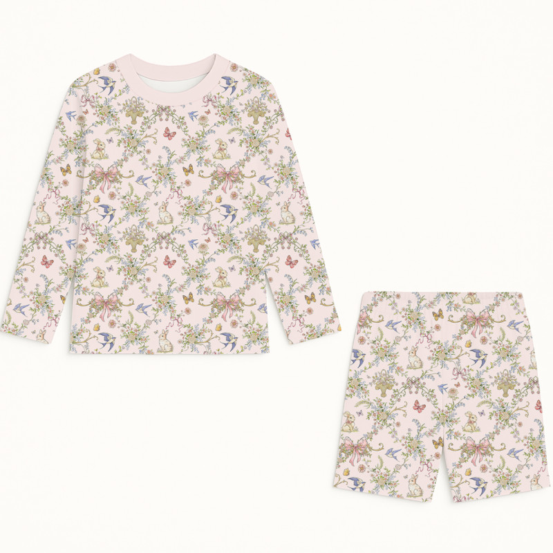 Printed Supima Cotton Top and Shorts Pyjama Set – PJ010 PETAL Printed Supima Cotton Top and Shorts Pyjama Set – PJ010 PETAL