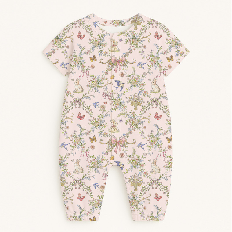 Long Supima Cotton Shortie with Sleeves R017 PETAL Long Supima Cotton Shortie with Sleeves R017 PETAL