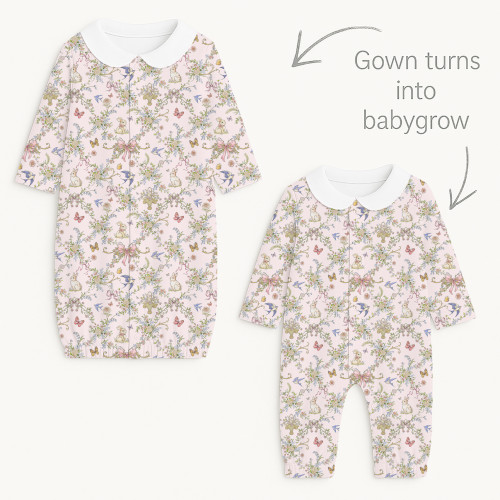 Baby converter gown with co..