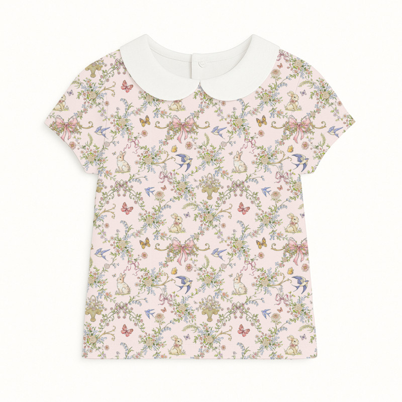 Short Sleeve T-shirt for Boys and Girls with Collar TSH001CL PETAL Short Sleeve T-shirt for Boys and Girls with Collar TSH001CL PETAL