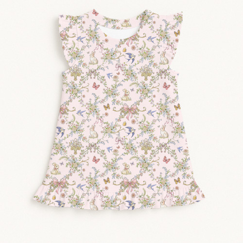 Frill Trim Sleeveless Top f..