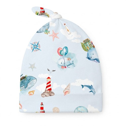 Supima Cotton Layette Hat w..