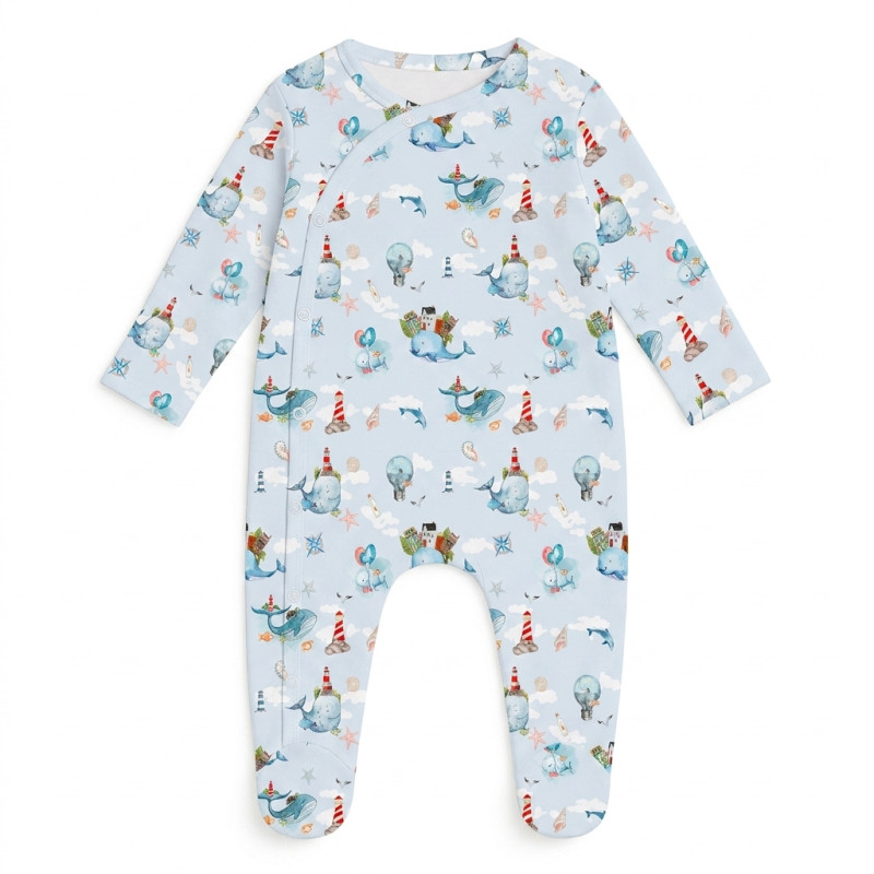 Babygrow for baby with Side Opening K020 Babygrow for baby with Side Opening K020