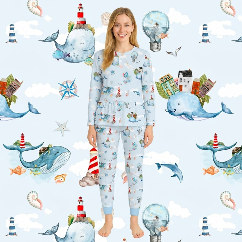 Luxury Long Adult Pyjama Set PW109 Luxury Long Adult Pyjama Set PW109