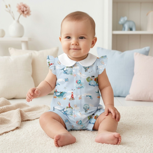 Supima Cotton Shortie with ..