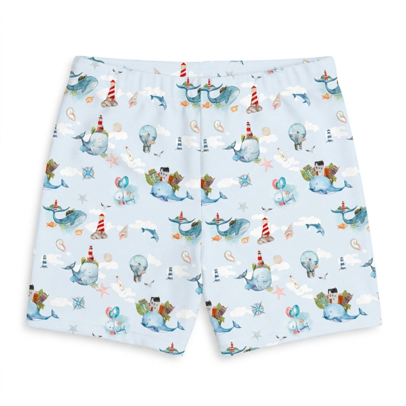 Cotton Baby short PSHS006 Sky whales Cotton Baby short PSHS006 Sky whales