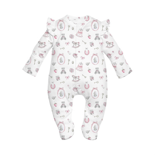 Babygrow with ruffles 100% ..