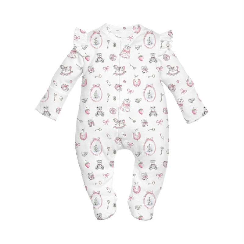 Babygrow with ruffles 100% pima cotton K065