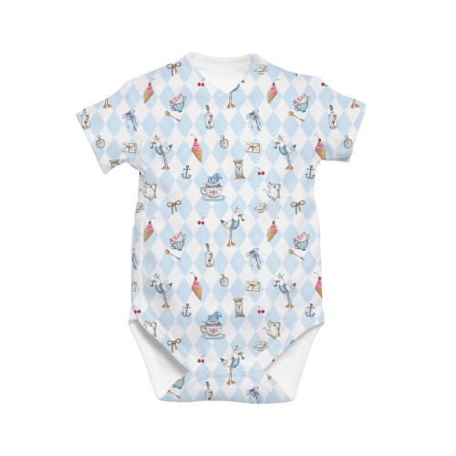 Printed Short-Sleeve Kimono..