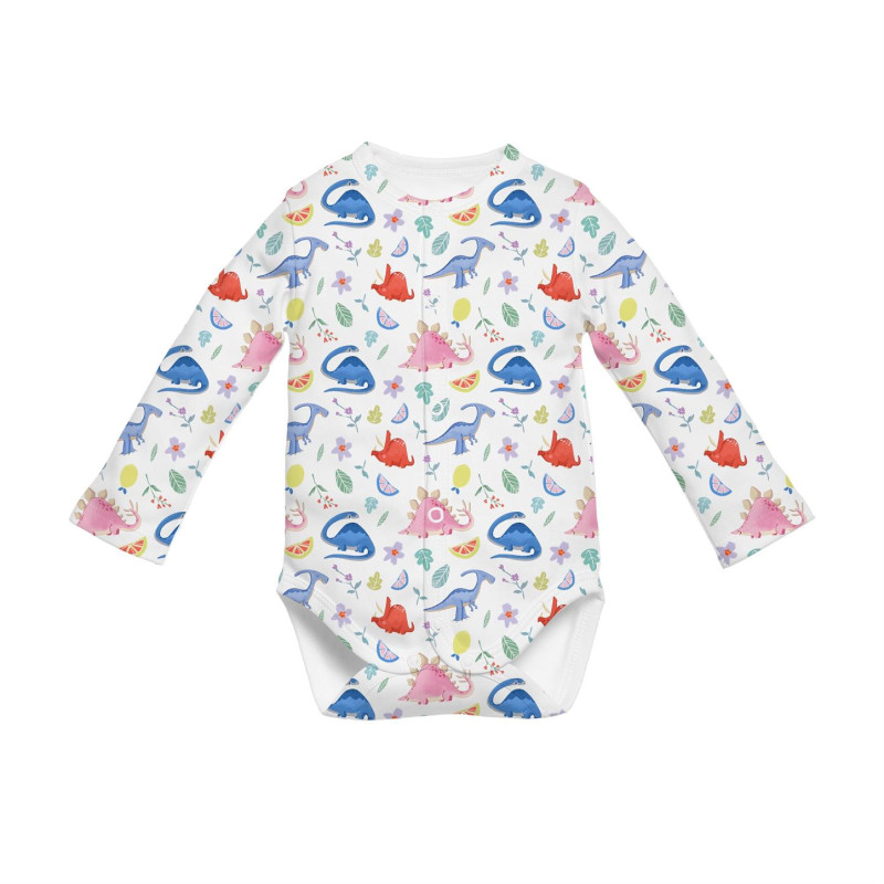 Printed Long-Sleeve Front Fastening Bodyvest for Babies BLS005 Printed Long-Sleeve Front Fastening Bodyvest for Babies BLS005