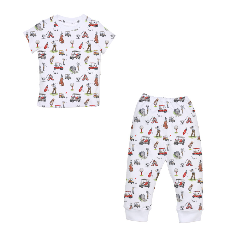Women’s Pyjama Set PW108 – Short Sleeve & Cuffed Pants Golf Women’s Pyjama Set PW108 – Short Sleeve & Cuffed Pants Golf