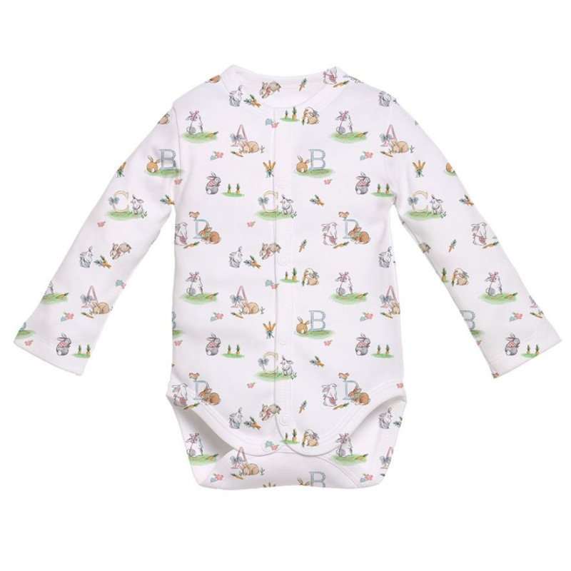 Printed Long-Sleeve Kimono Bodyvest for Babies BLS004 Printed Long-Sleeve Kimono Bodyvest for Babies BLS004