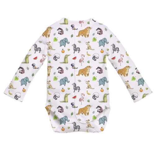 Printed Long-Sleeve Front F..