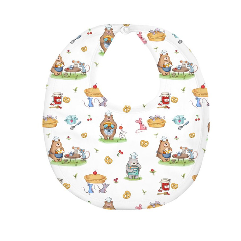 Baby Bib with Picot Trim BIB005 Baby Bib with Picot Trim BIB005