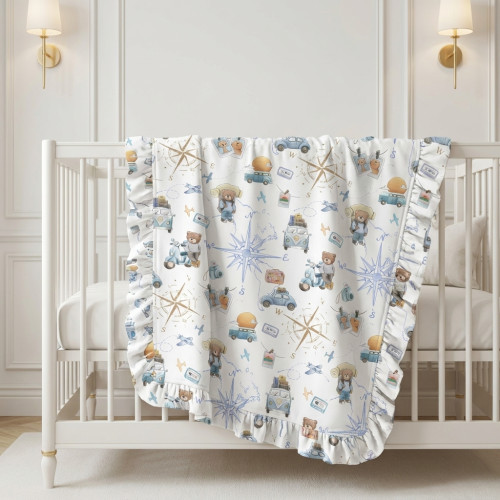 Two-Layer Baby Blanket with..