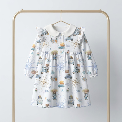 Charming Long-Sleeved Dress..