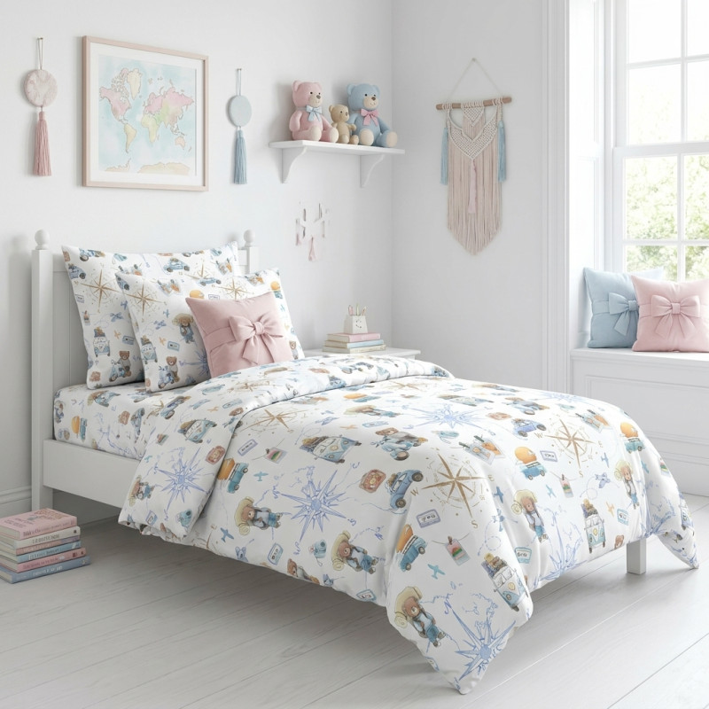 Bedding Set LIN001 VOYAGE – For Baby and Toddler Beds
