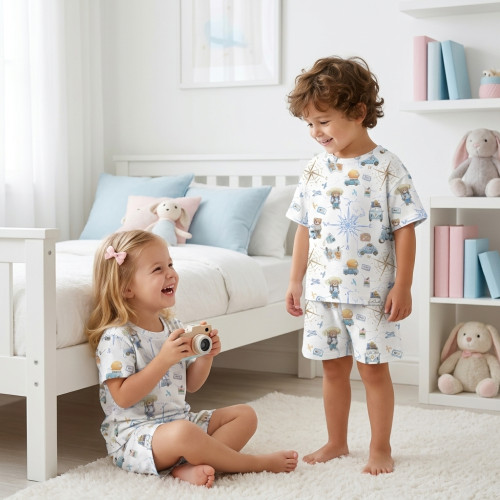 Pyjama short sleeve 100% or..