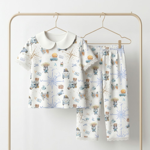 Luxury Pajama Set with Coll..