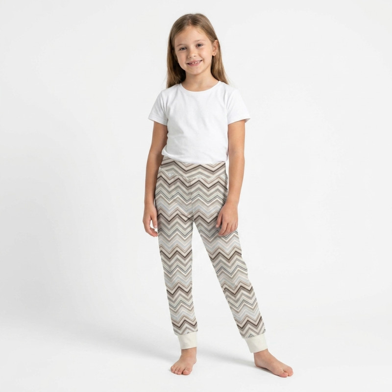 Cotton Baby Joggers BR001 Zig Zag Chocolate Cotton Baby Joggers BR001 Zig Zag Chocolate