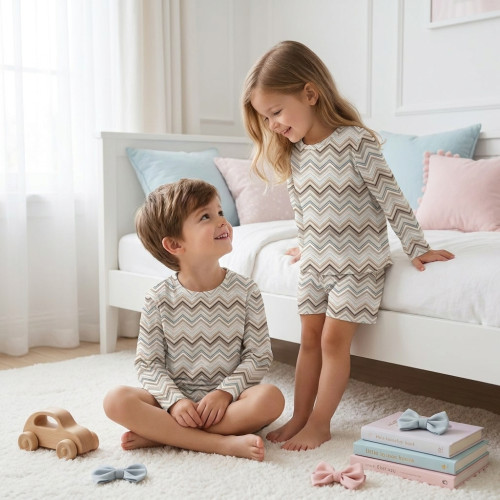 Printed Supima Cotton Top a..