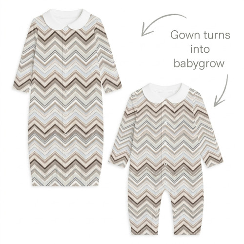 Baby converter gown with co..