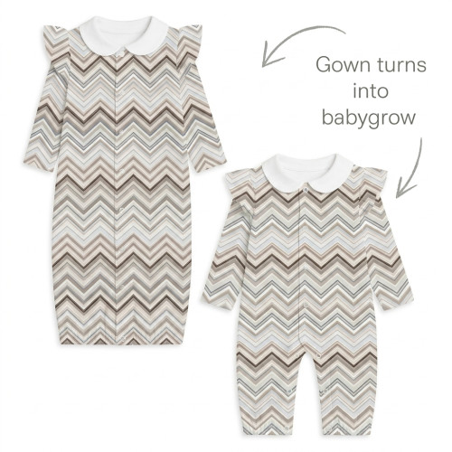 Baby converter gown with co..