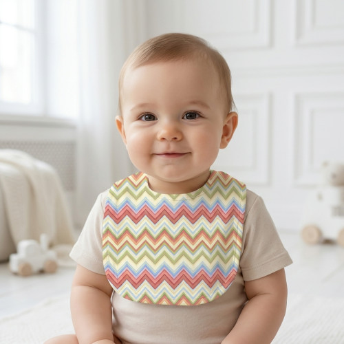 Baby Bib with Picot Trim BI..