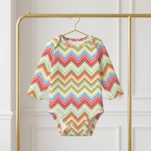 Printed Long-Sleeved Bodyve..