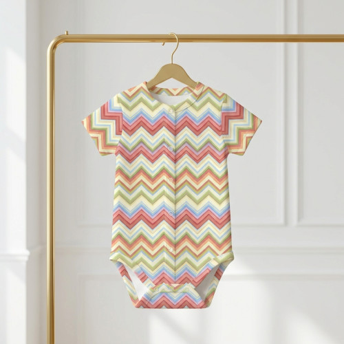 Printed Short-Sleeve Front ..